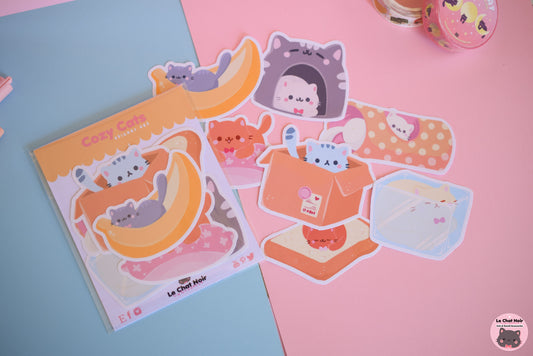 Cozy Cats Sticker Set