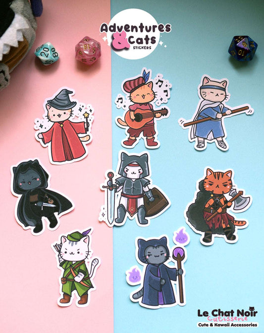 Adventures & Cats Sticker Set