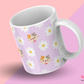 Cute Ceramic Mug Spring Cats