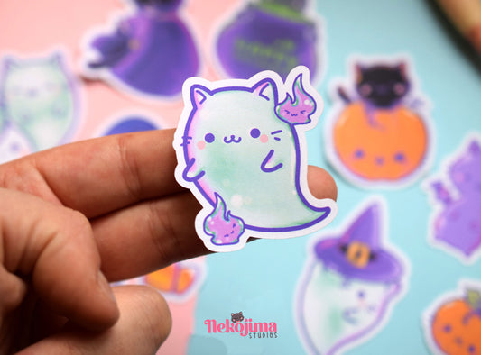This is Halloween Cats Sticker Set