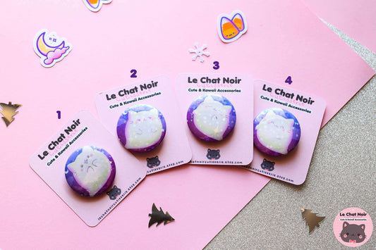 Bootiful Cat Button Pins