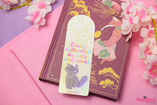 Spring Cats II - Holographic Bookmark