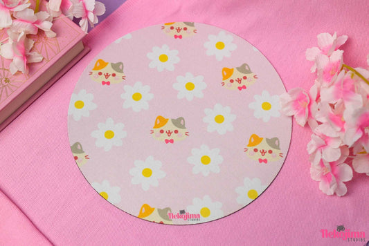 Cute Mouse Pad Spring Cat