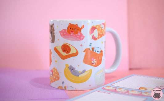 Cute Ceramic Mug Cozy Cats