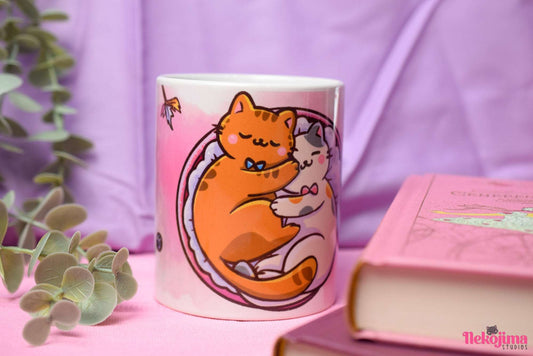 Cute Ceramic Mug Sweet Dreams Cat