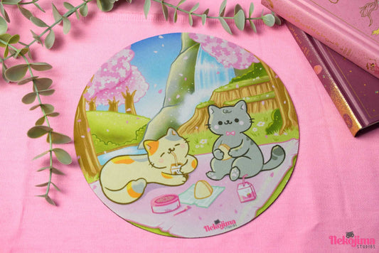 Cute Mouse Pad Pic-nic Cat