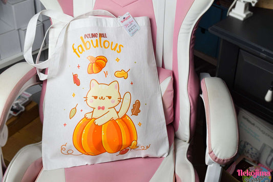 Cute Tote Bag Pasty the Cat