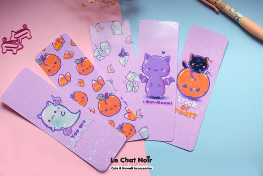 Halloween Cat Holo - Bookmark